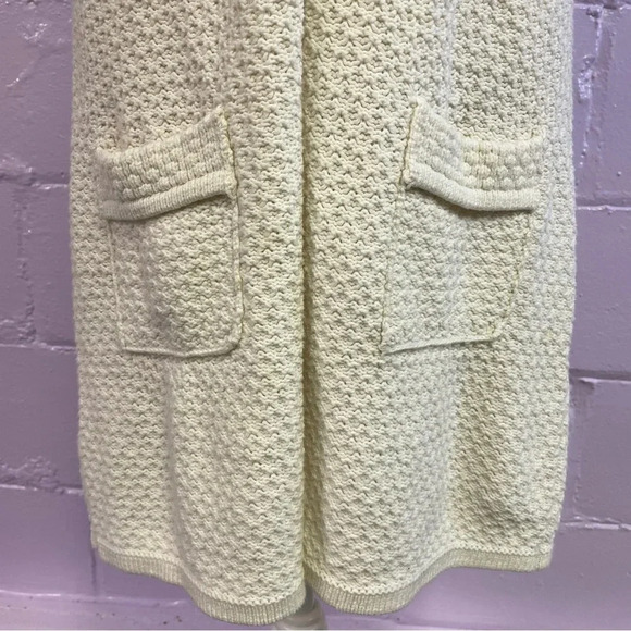 Fossil Knit Short Sleeve Mini Dress Medium Cream White - Picture 2 of 10